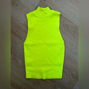 Zara Neon Yellow Tank Top